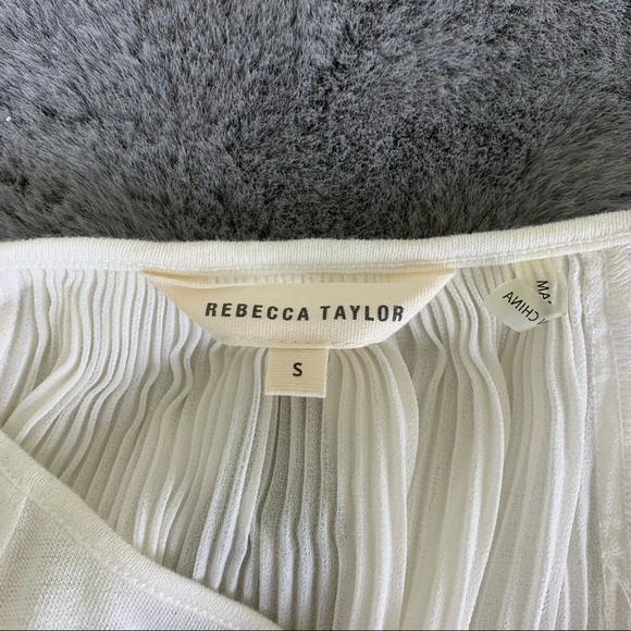Rebecca Taylor Long Sleeve Top with Pleated Back - Size Small - Picture 4 of 7